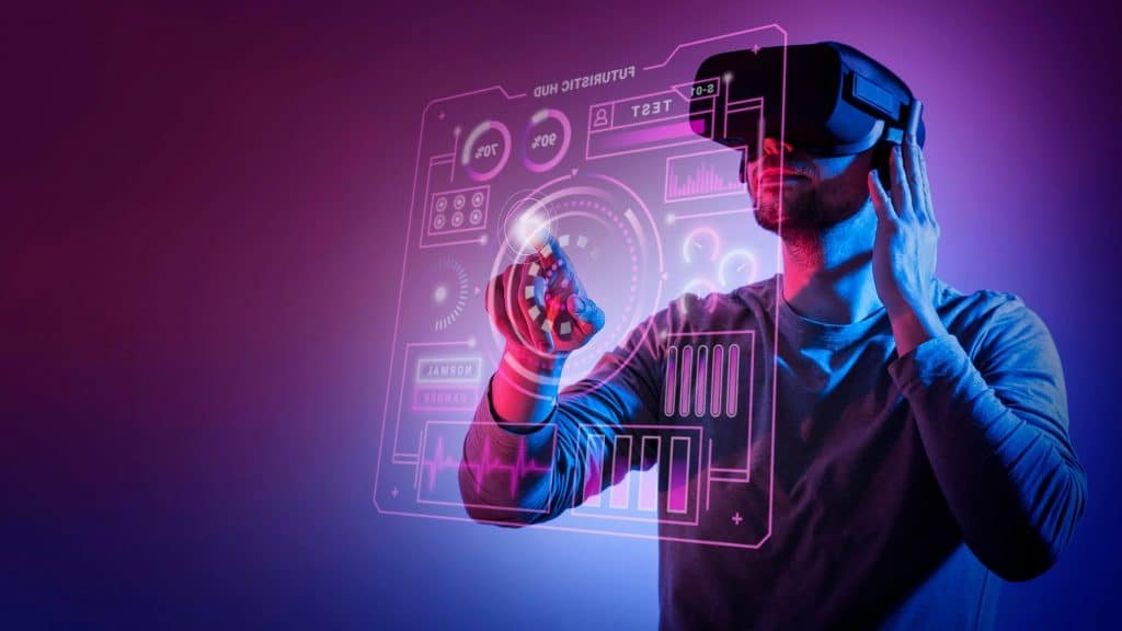 mittelgrosser mann mit vr brille 1